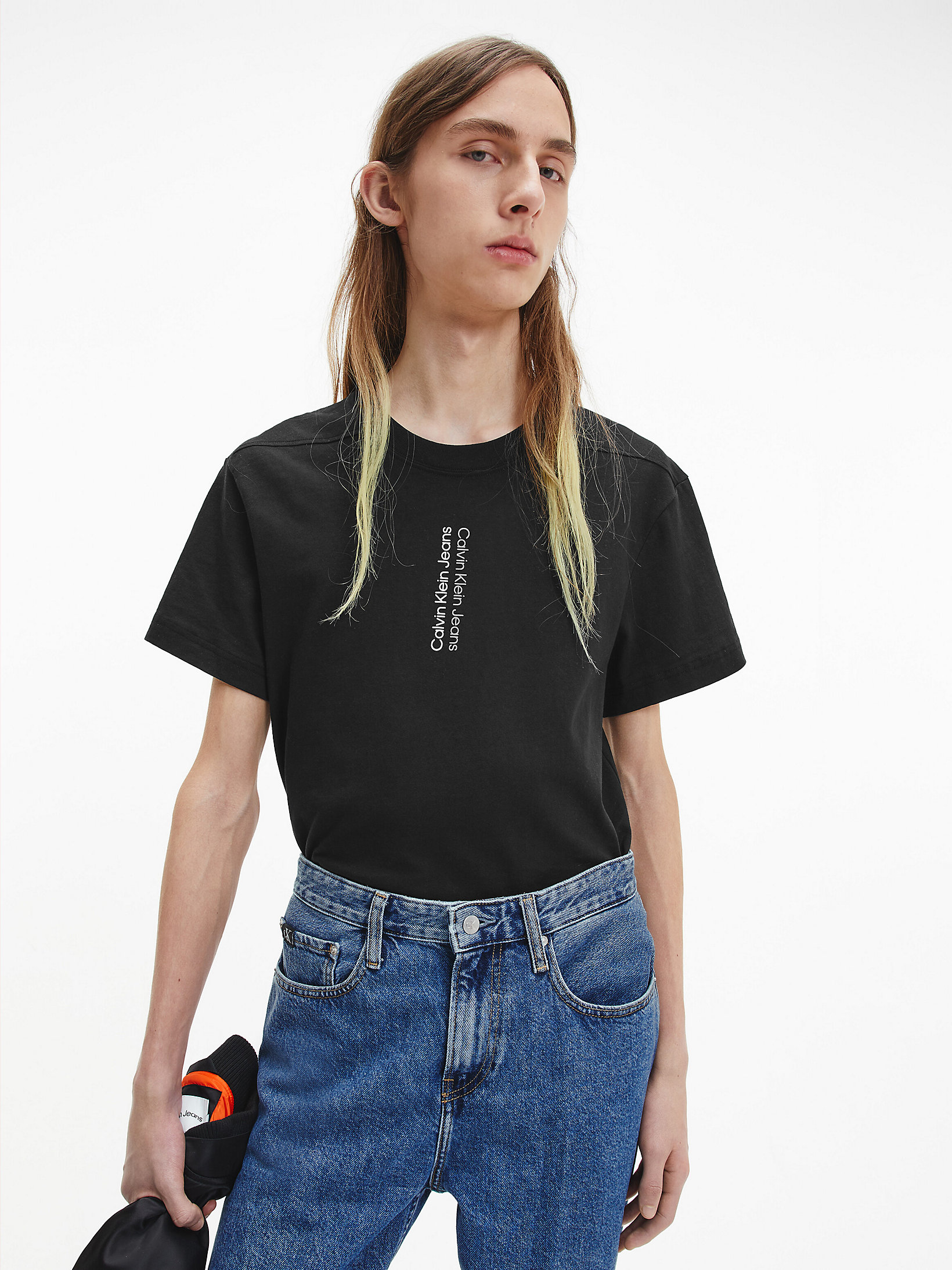 Camiseta Boxy De Algodón Reciclado > CK Black > undefined mujer > Calvin Klein
