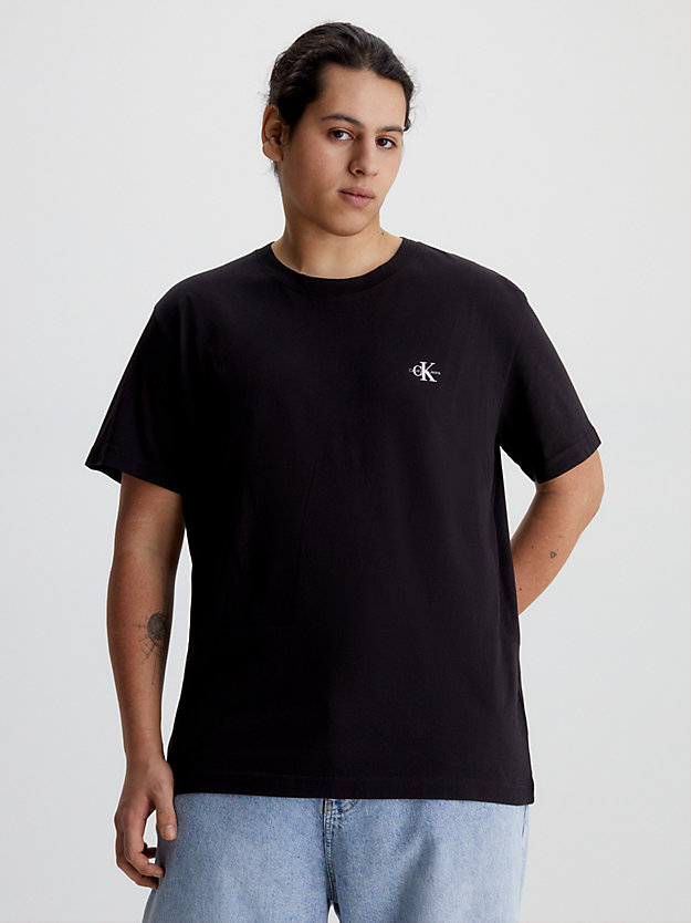 CK BLACK / CK BLACK Pack de 2 camisetas con monograma de hombre CALVIN KLEIN JEANS
