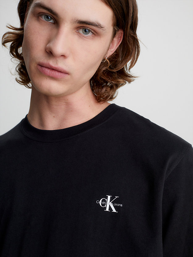 CK BLACK / CK BLACK T-shirt con monogramma in confezione da 2 da uomo CALVIN KLEIN JEANS