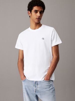 bright white/trooper 2 pack cotton t-shirts for men calvin klein jeans