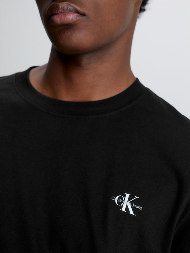 CK BLACK/ BRIGHT WHITE T-shirt in cotone biologico in confezione da 2 da uomo CALVIN KLEIN JEANS
