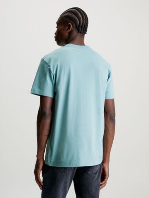 pack de 2 camisetas con monograma blue de hombre calvin klein jeans