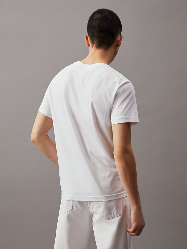 pack de 2 camisetas de algodón white de hombre calvin klein jeans
