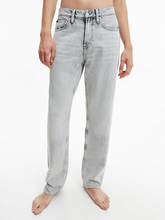 Denim Grey Straight Jeans undefined men Calvin Klein
