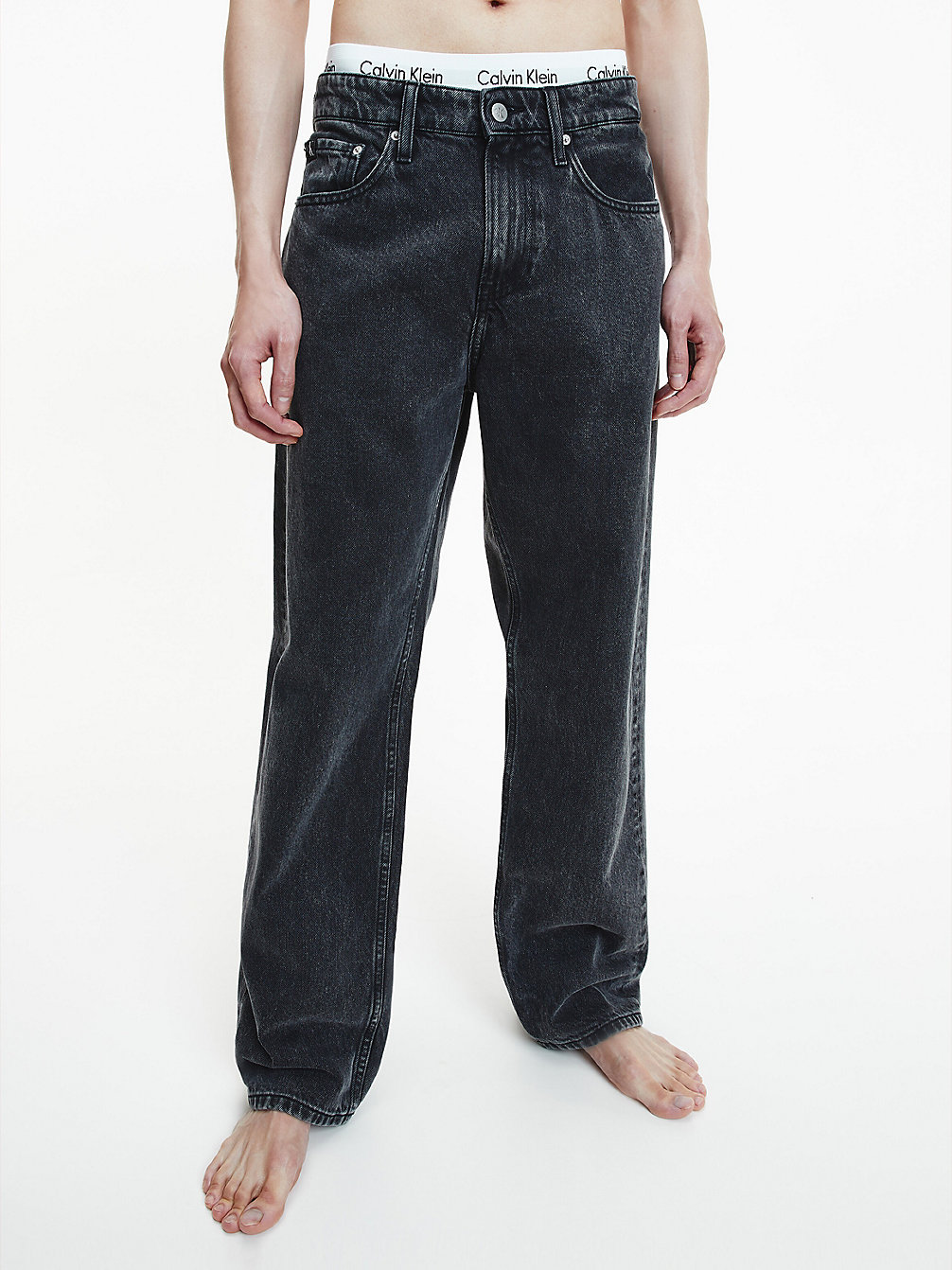 DENIM BLACK Straight Jeans undefined men Calvin Klein