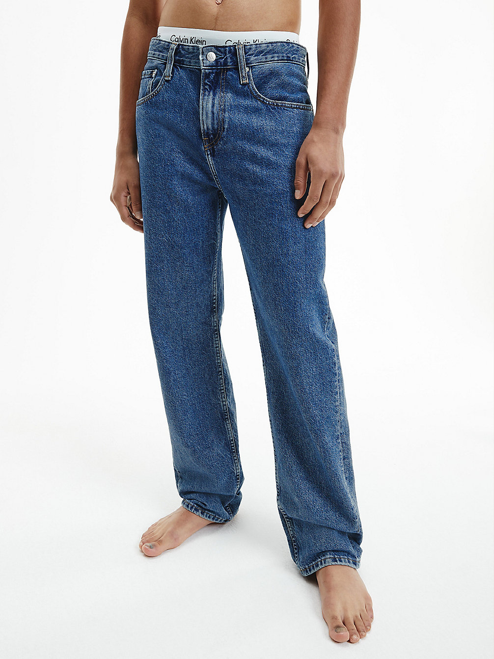 DENIM MEDIUM Straight Jeans undefined men Calvin Klein