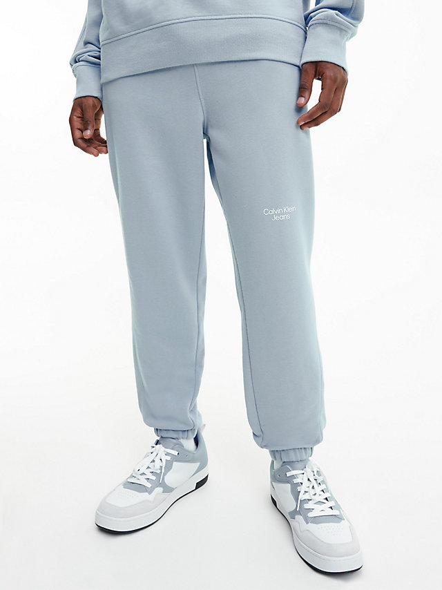 Iceland Blue Tapered Joggers undefined men Calvin Klein
