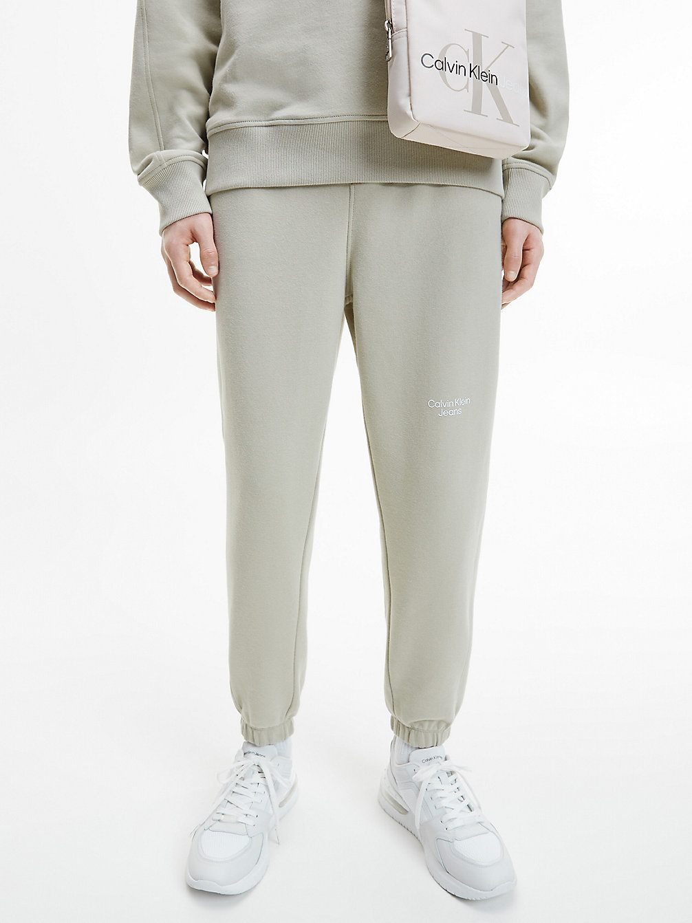 WHEAT FIELDS Tapered Joggers undefined men Calvin Klein