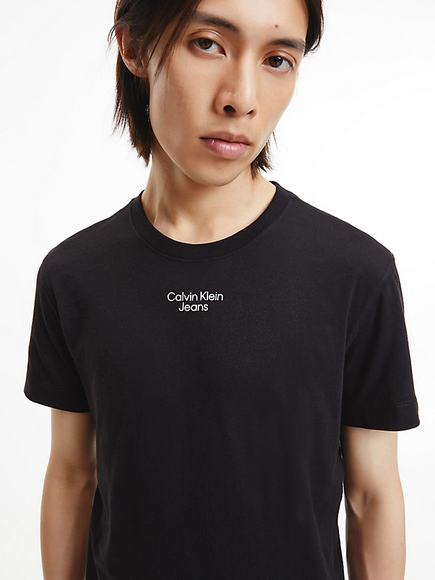 CK BLACK Slim Organic Cotton T-shirt for men CALVIN KLEIN JEANS