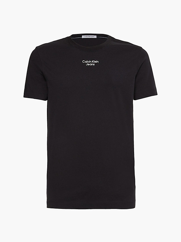 CK BLACK Slim Organic Cotton T-shirt for men CALVIN KLEIN JEANS
