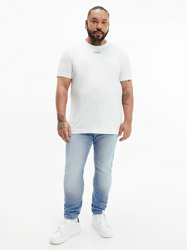 IVORY Slim Organic Cotton T-shirt for men CALVIN KLEIN JEANS