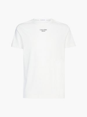 IVORY Slim Organic Cotton T-shirt for men CALVIN KLEIN JEANS
