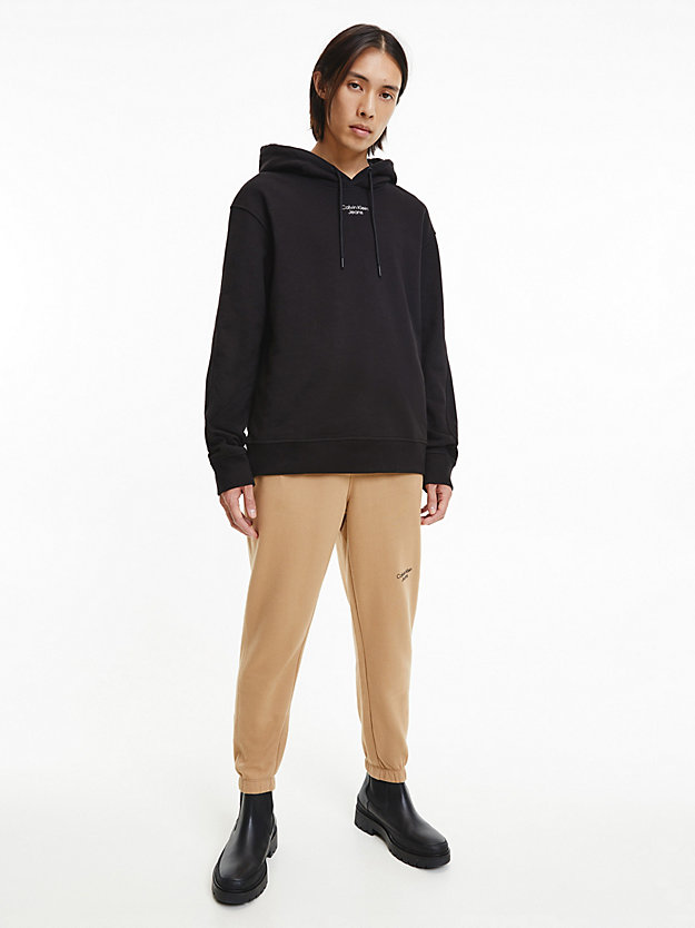 CK BLACK Relaxed Hoodie for men CALVIN KLEIN JEANS