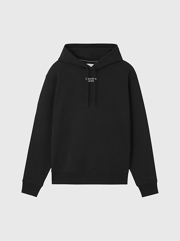CK BLACK Relaxed Hoodie for men CALVIN KLEIN JEANS