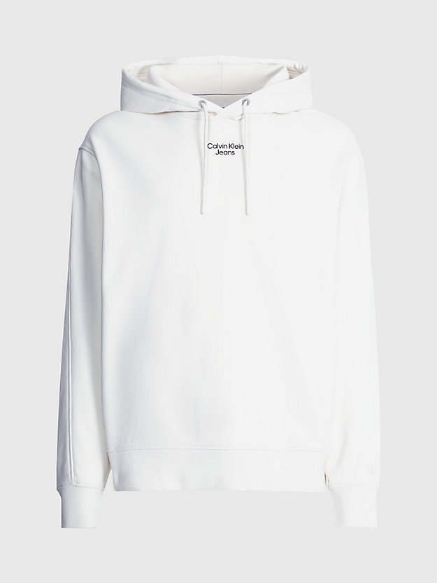 IVORY Relaxed Hoodie for men CALVIN KLEIN JEANS