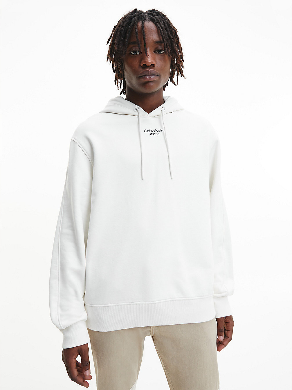 IVORY > Relaxed Hoodie > undefined heren - Calvin Klein