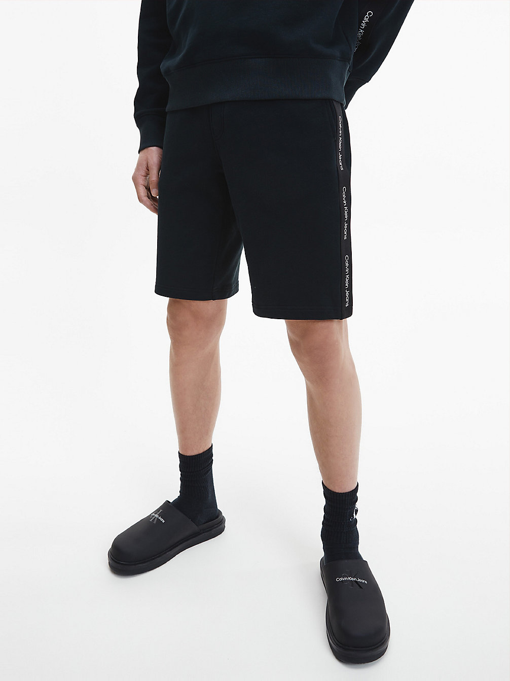 CK BLACK Logo Tape-Jogging-Shorts undefined Herren Calvin Klein