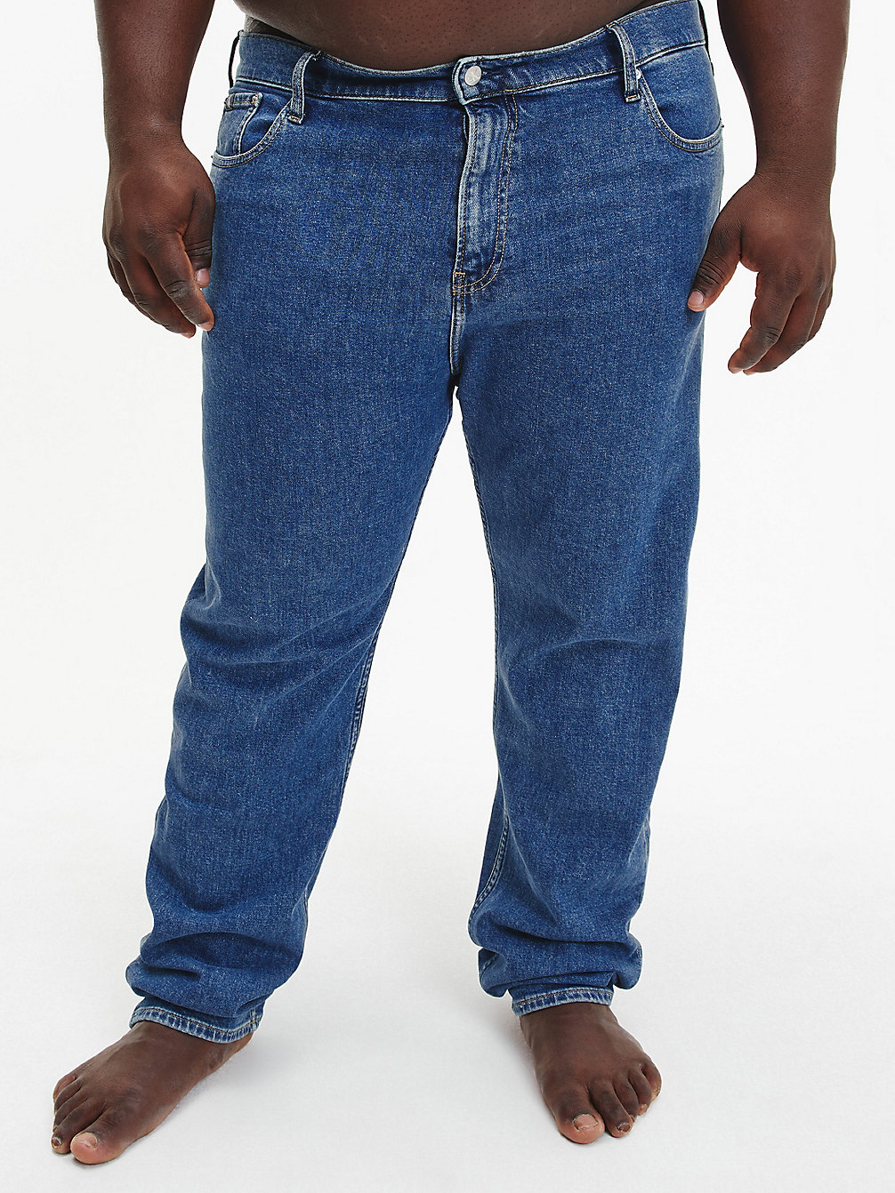 DENIM MEDIUM > Grote Maat Tapered Jeans > undefined heren - Calvin Klein