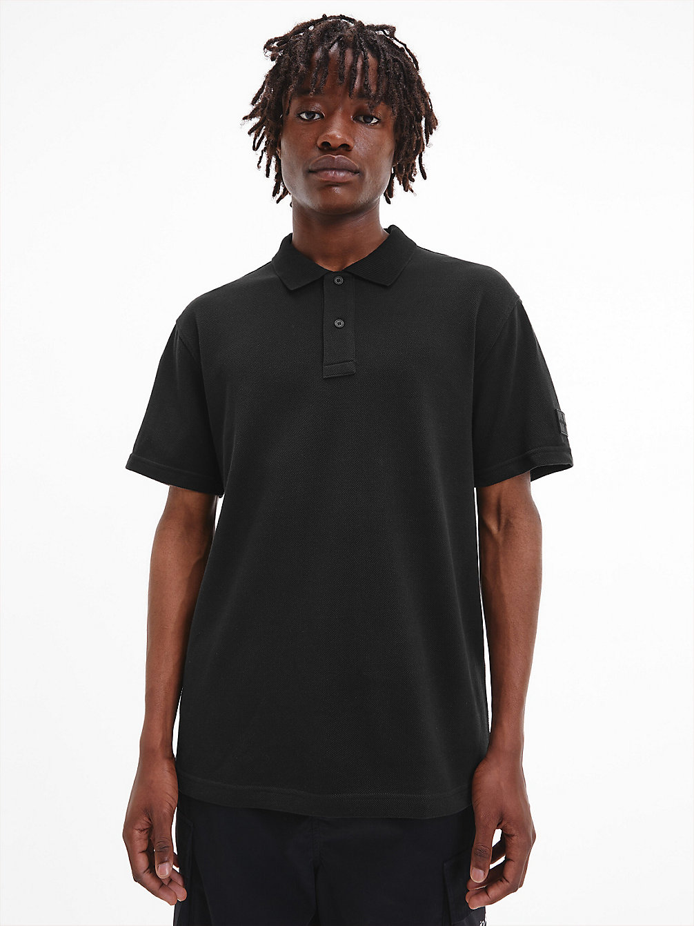 CK BLACK Relaxed Polo Shirt undefined men Calvin Klein