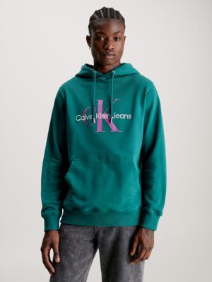 Green calvin klein hoodie new arrivals