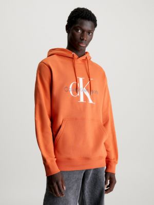 Orange calvin klein sweatshirt sale