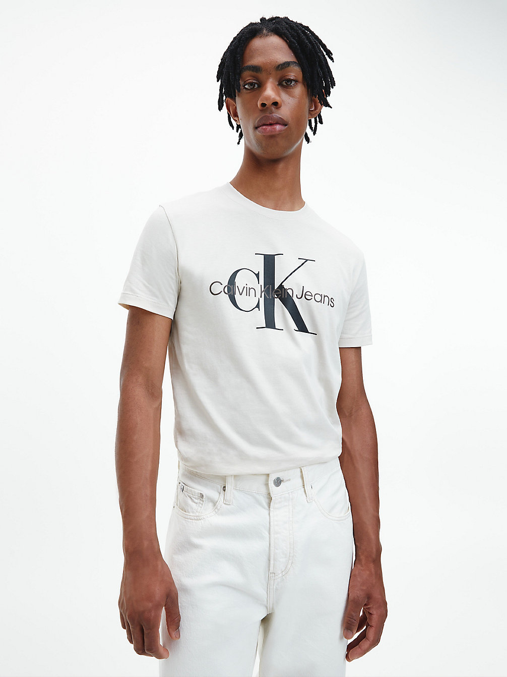 EGGSHELL Slim Monogram T-Shirt undefined men Calvin Klein