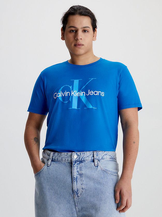 TARPS BLUE Camiseta slim con monograma de hombre CALVIN KLEIN JEANS