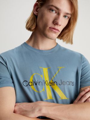 goblin blue monogram t-shirt for men calvin klein jeans