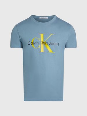 goblin blue monogram t-shirt for men calvin klein jeans