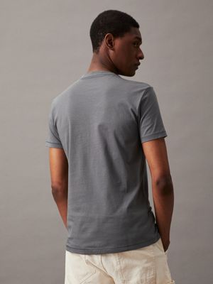 endless grey monogram t-shirt for men calvin klein jeans