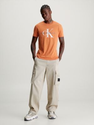 Calvin Klein Jeans Iconic Monogram Slim T-Shirt In Black pour hommes
