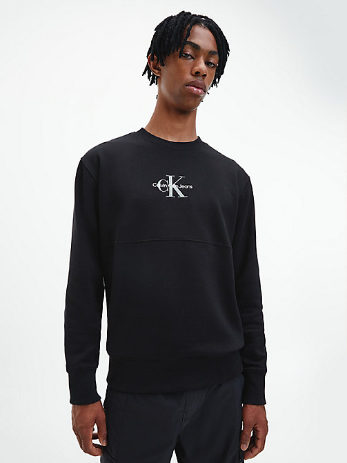 Femme Vêtements Sweats et pull overs Sweats à fermeture éclair Sweater with medium length sleeves Calvin Klein en coloris Noir 