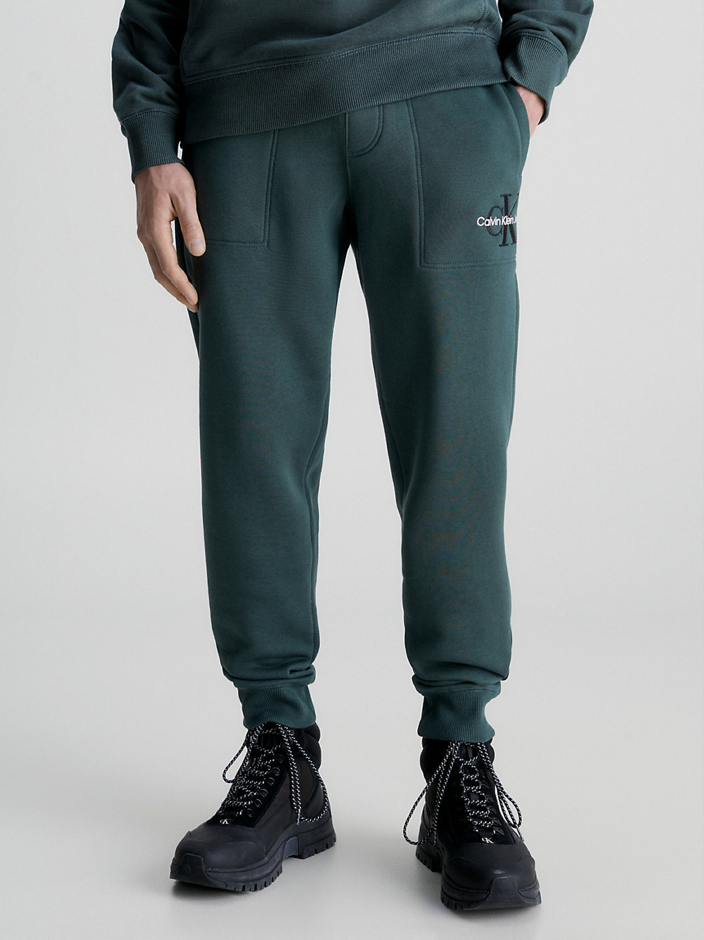 DARK SEAWEED > Spodnie Dresowe Z Bawełny Organicznej > undefined Mężczyźni - Calvin Klein