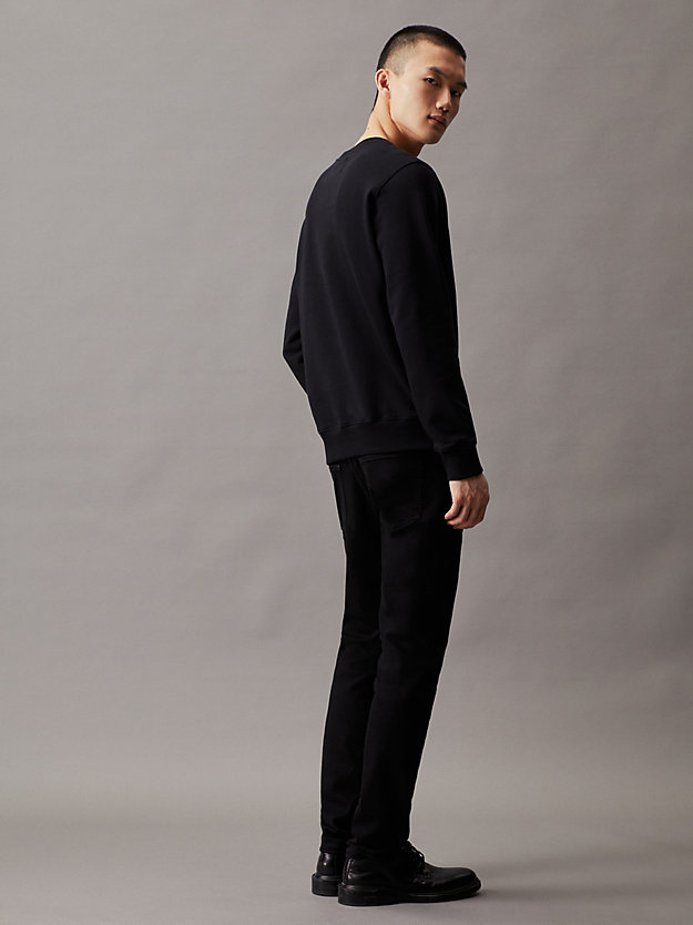 ck black monogram sweatshirt for men calvin klein jeans
