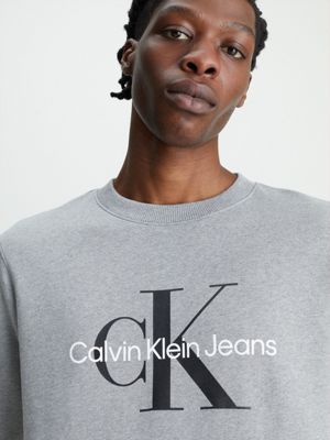 Calvin klein 2025 grey sweatshirt mens