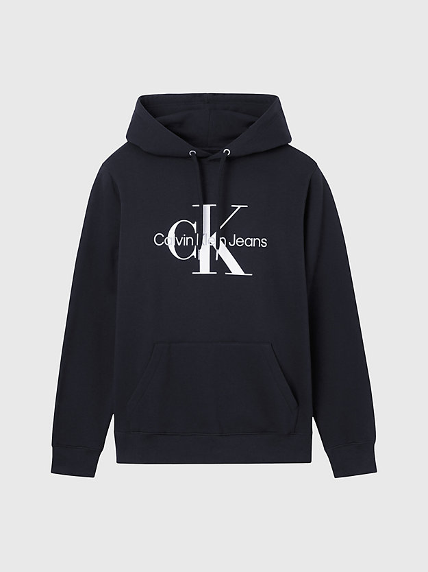 ck black monogram hoodie for men calvin klein jeans
