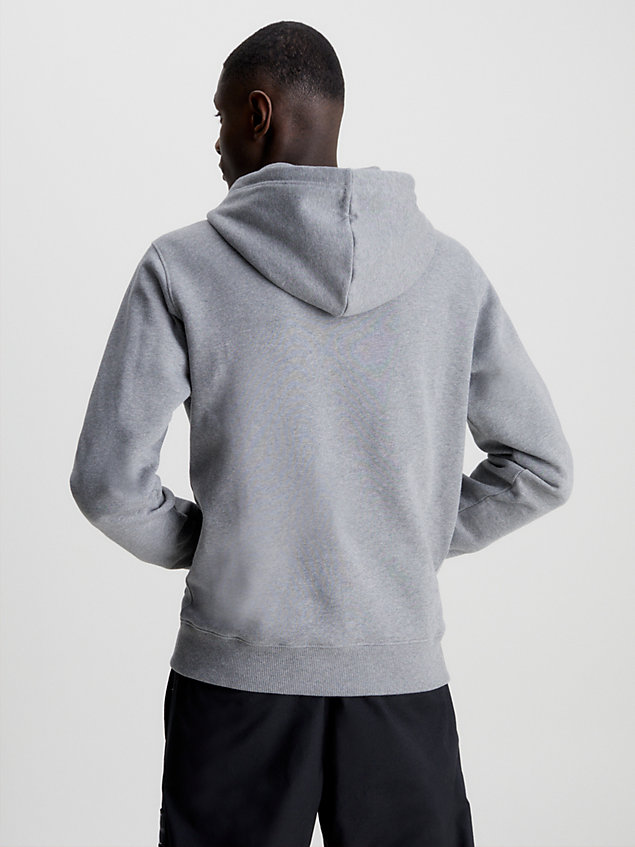 grey monogram hoodie voor heren - calvin klein jeans