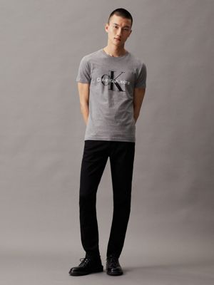 T-shirt Calvin Klein com Monograma Slim Branco