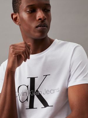 Calvin Klein Jeans T-shirt Monograma Branco regular - Esdemarca