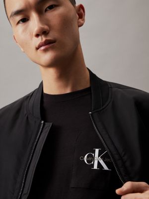 Calvin Klein Men's Short Sleeve Crew Neck Cotton Monogram Logo T-Shirt