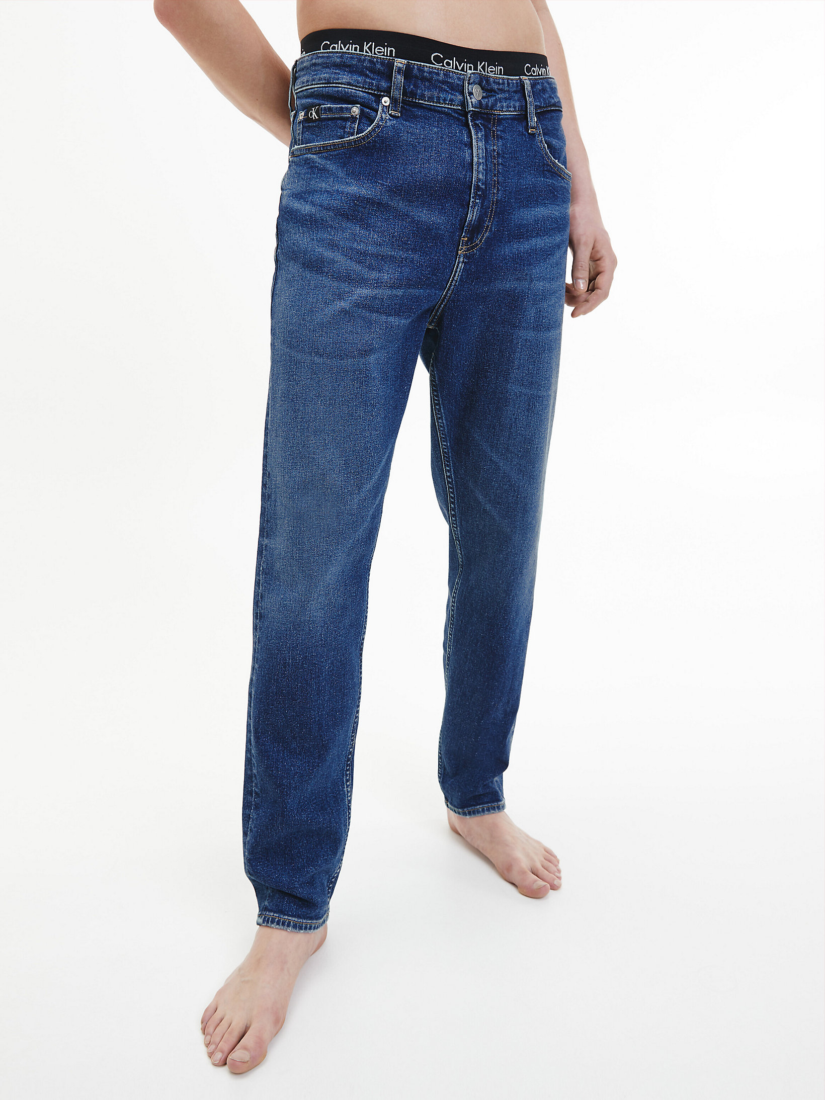 Tapered Jeans > Denim Medium > undefined mujer > Calvin Klein