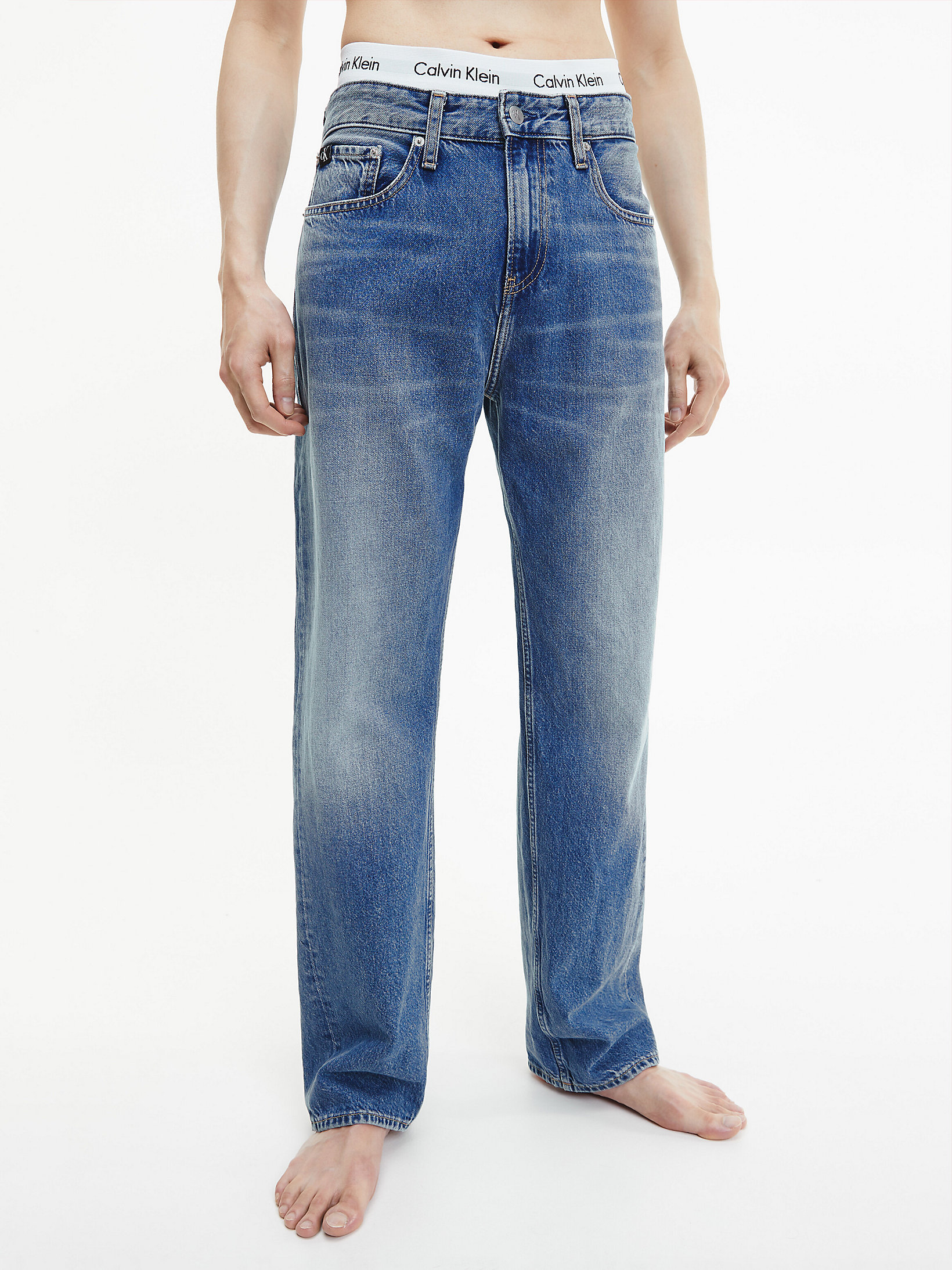 Denim Medium 90's Straight Jeans undefined men Calvin Klein