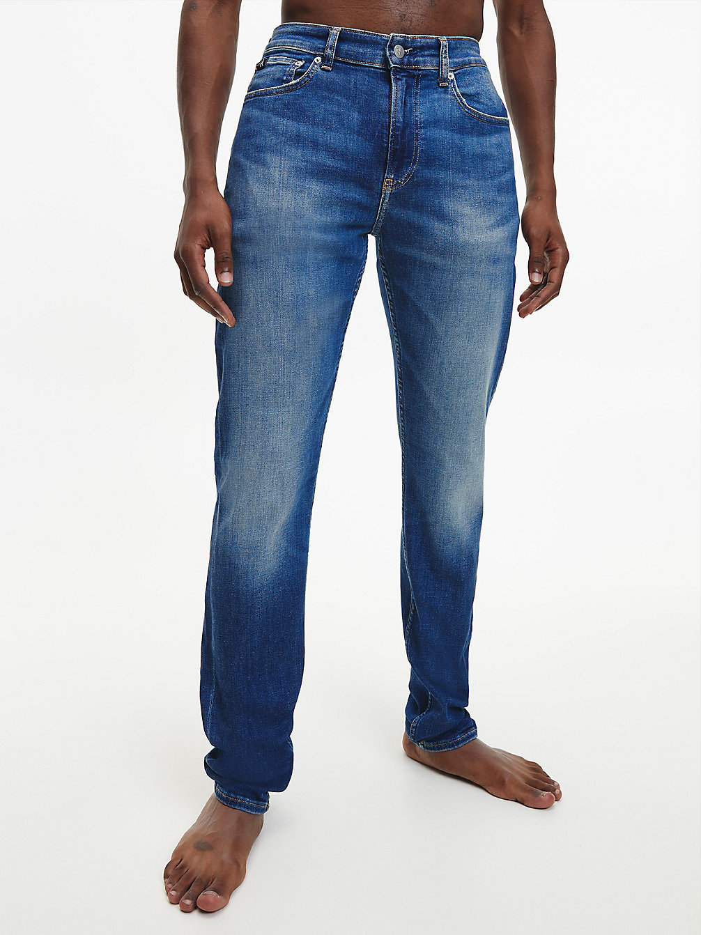 DENIM DARK Slim Tapered Jeans undefined men Calvin Klein