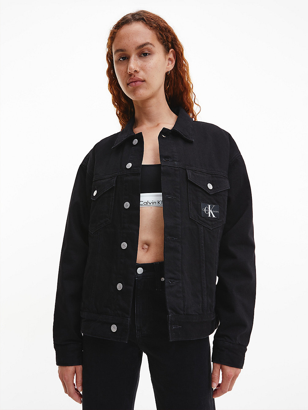 DENIM RINSE Unisex Padded Denim Jacket undefined men Calvin Klein