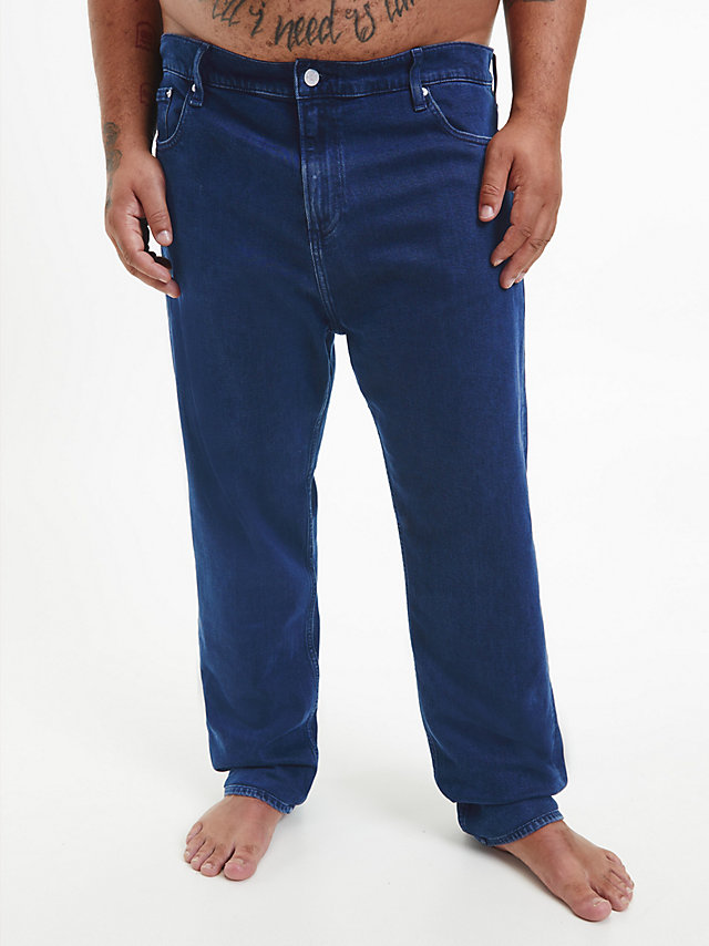 Denim Dark Plus Size Tapered Jeans undefined men Calvin Klein