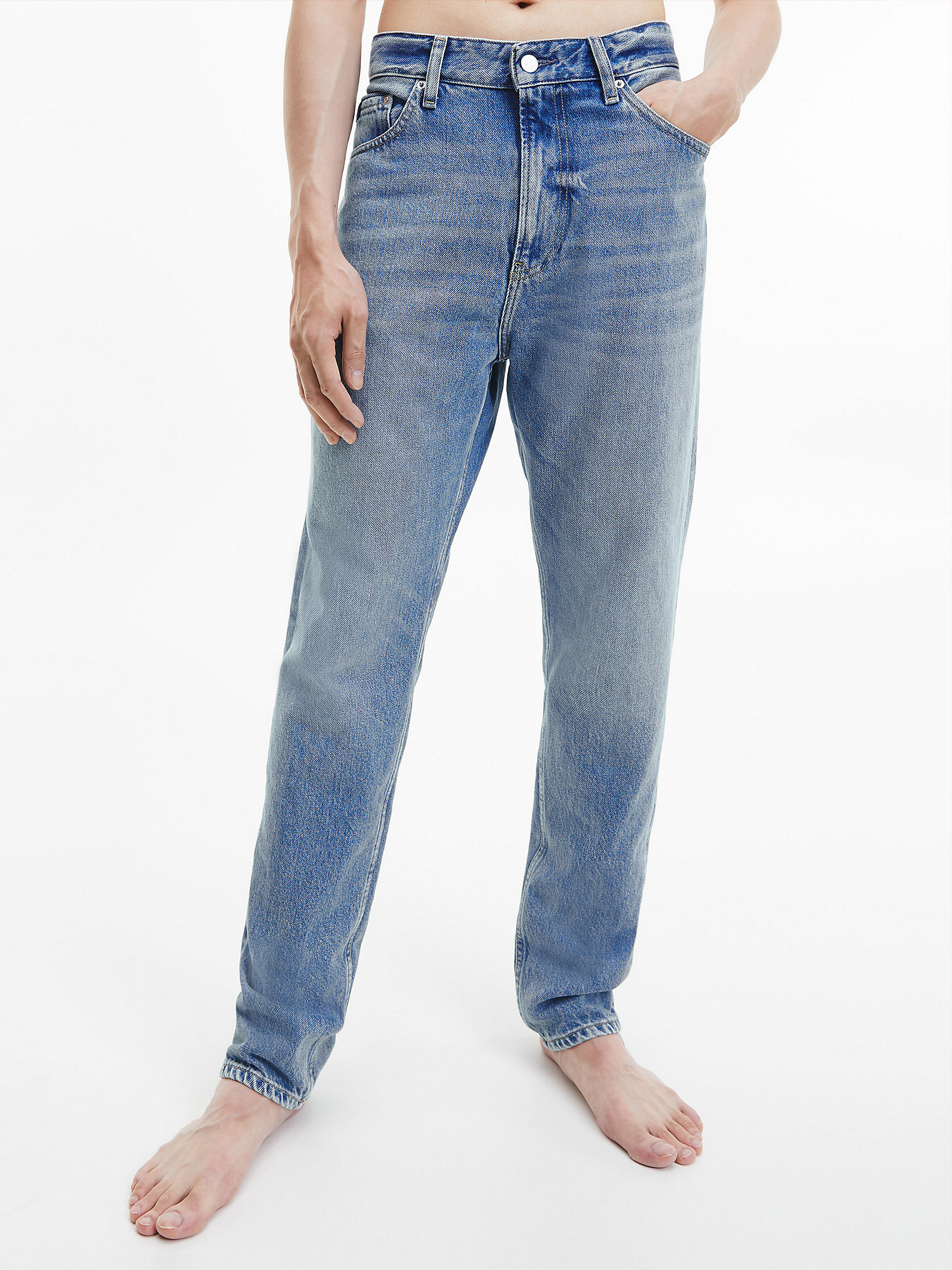 Denim Medium Tapered Jeans undefined heren Calvin Klein