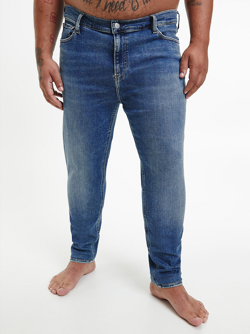 DENIM MEDIUM Grote Maat Skinny Jeans undefined heren Calvin Klein