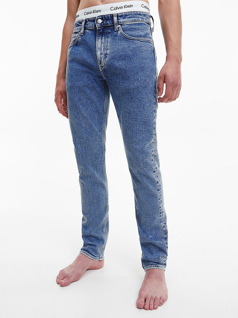 DENIM LIGHT Slim Tapered Jeans undefined men Calvin Klein