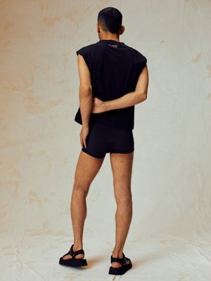ck black cropped tank top - pride for men calvin klein jeans