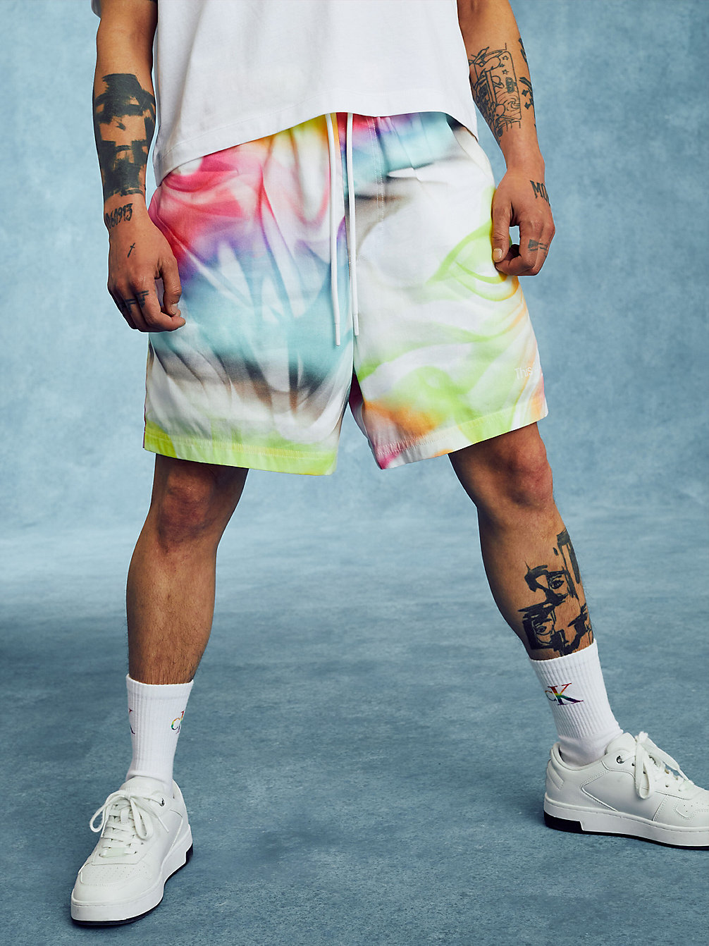 THIS IS LOVE AOP All-Over Printed Shorts - Pride undefined men Calvin Klein